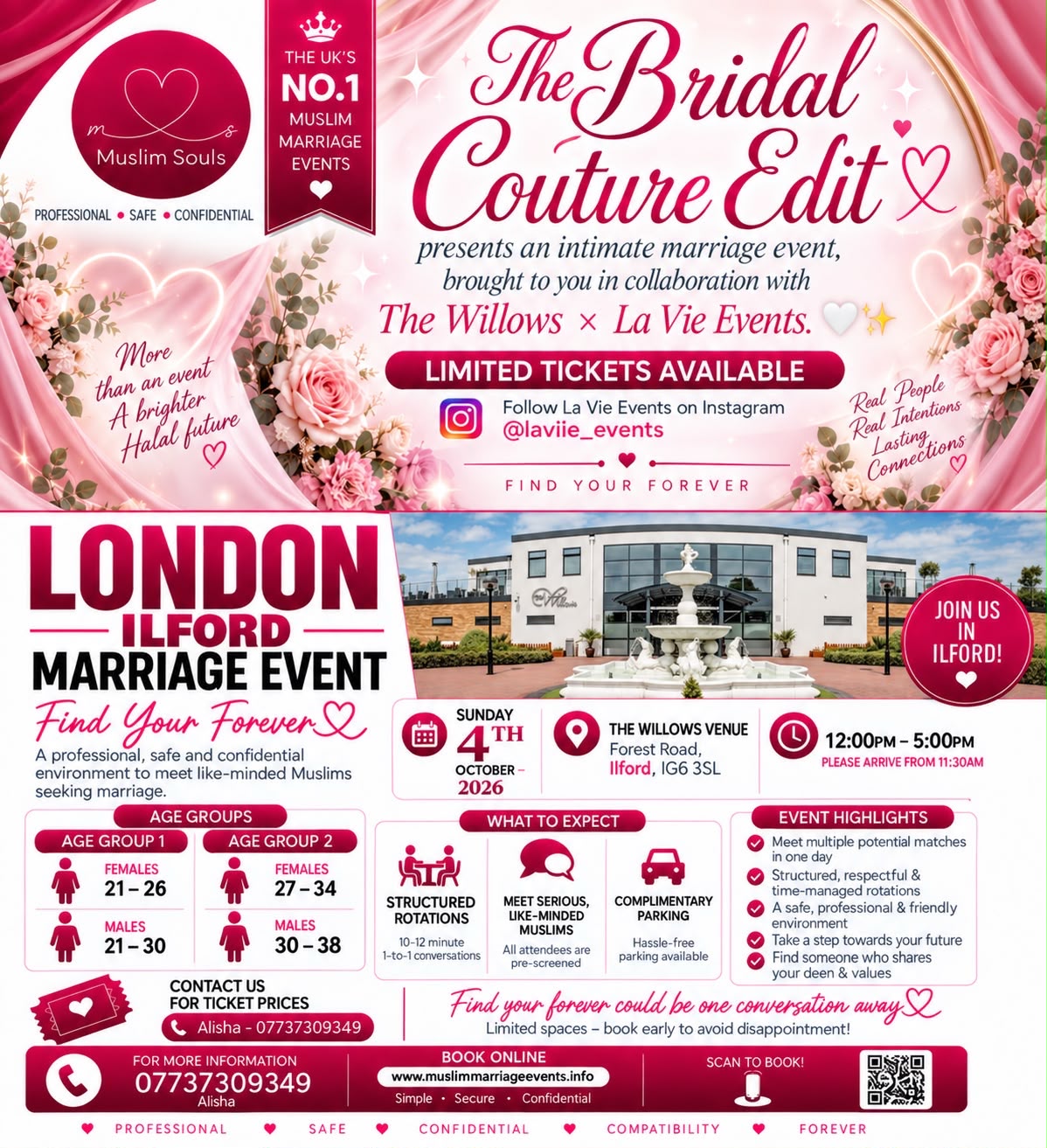 Muslim Marriage Events Ilford | Sunday 4th October 2026