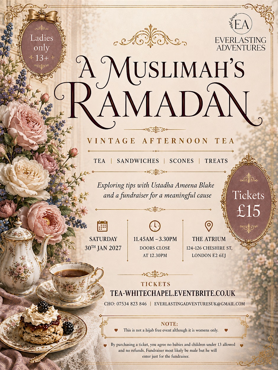 A Muslimah's Ramadan - Vintage Afternoon Tea Whitechapel