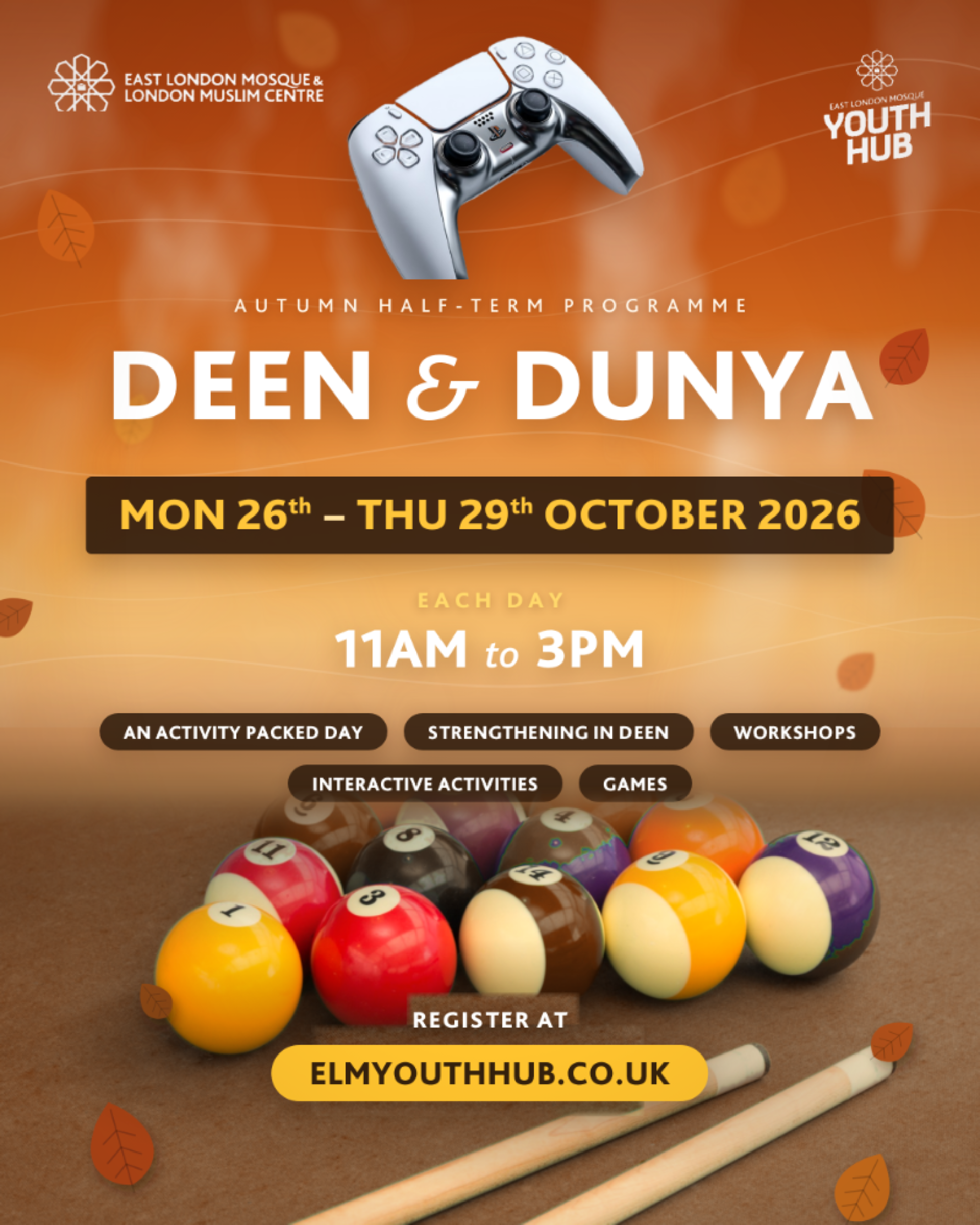 Deen & Dunya Autumn Half-Term Programme