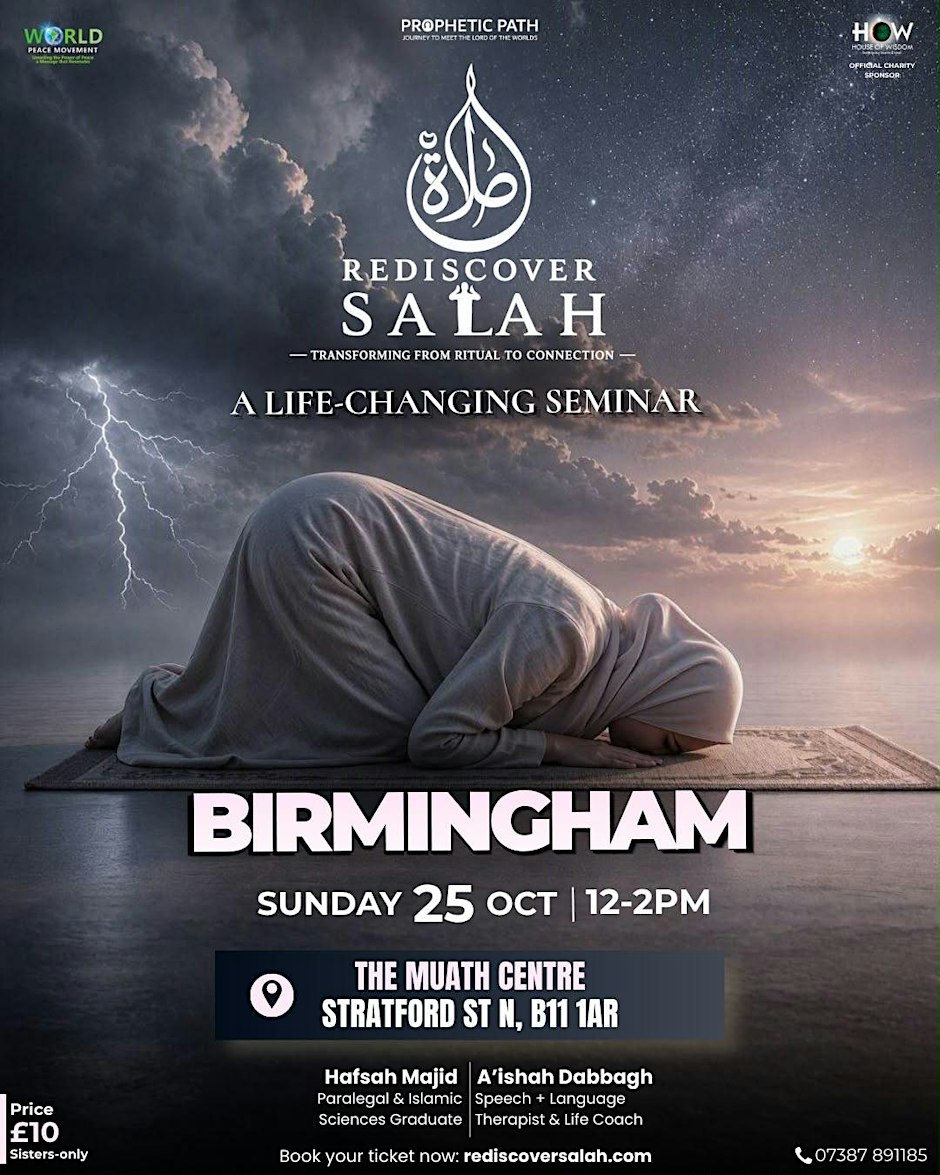 REDISCOVER SALAH  BIRMINGHAM — SISTERS ONLY EVENT