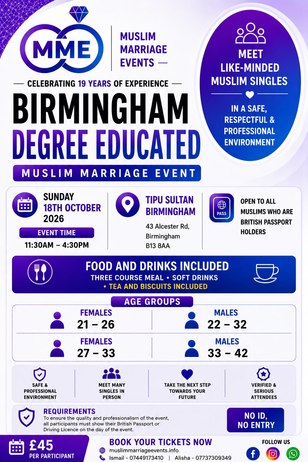 Birmingham Exclusive Degree Educated Professionals Marriage Event